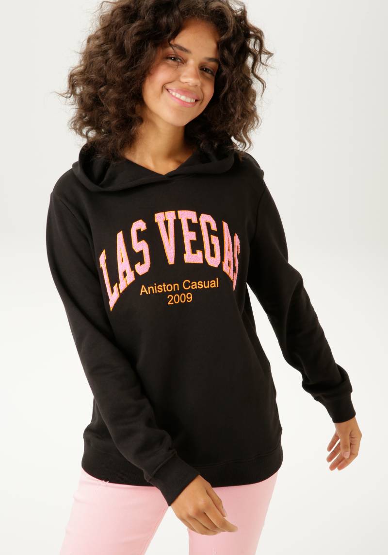 Aniston CASUAL Sweatshirt, mit aufgestickter "LAS VEGAS"-Applikation von Aniston CASUAL