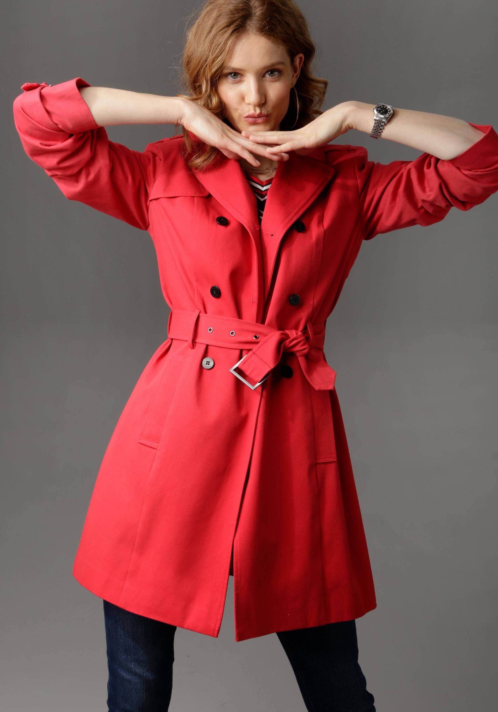 Aniston CASUAL Trenchcoat, mit Gürtel zum Regulieren Aniston CASUAL Trenchcoat, mit Gürtel zum Regulieren von Aniston CASUAL