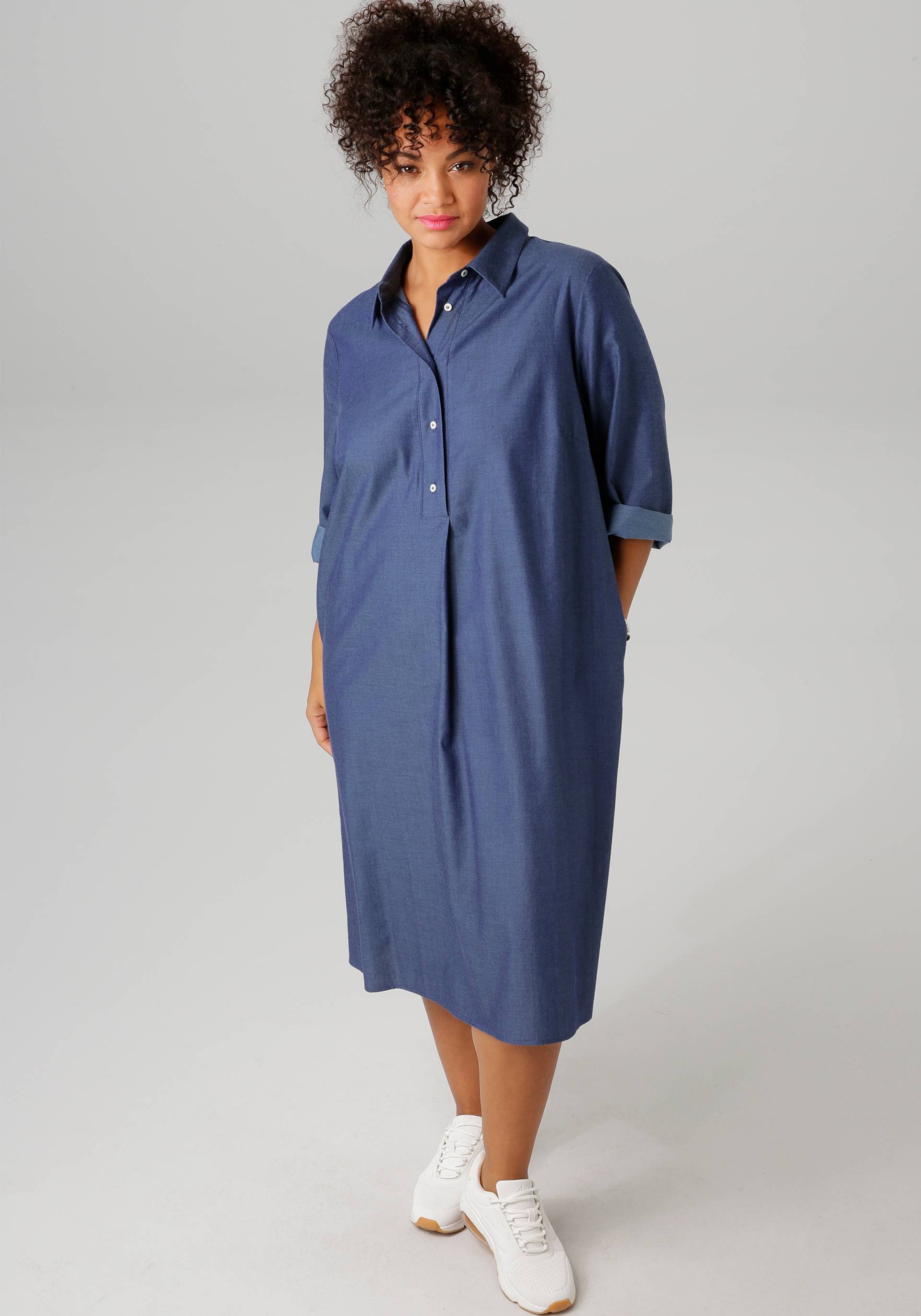 Aniston PLUS Jeanskleid, mit Hemdkragen - NEUE KOLLEKTION Aniston PLUS Jeanskleid, mit Hemdkragen - NEUE KOLLEKTION von Aniston PLUS