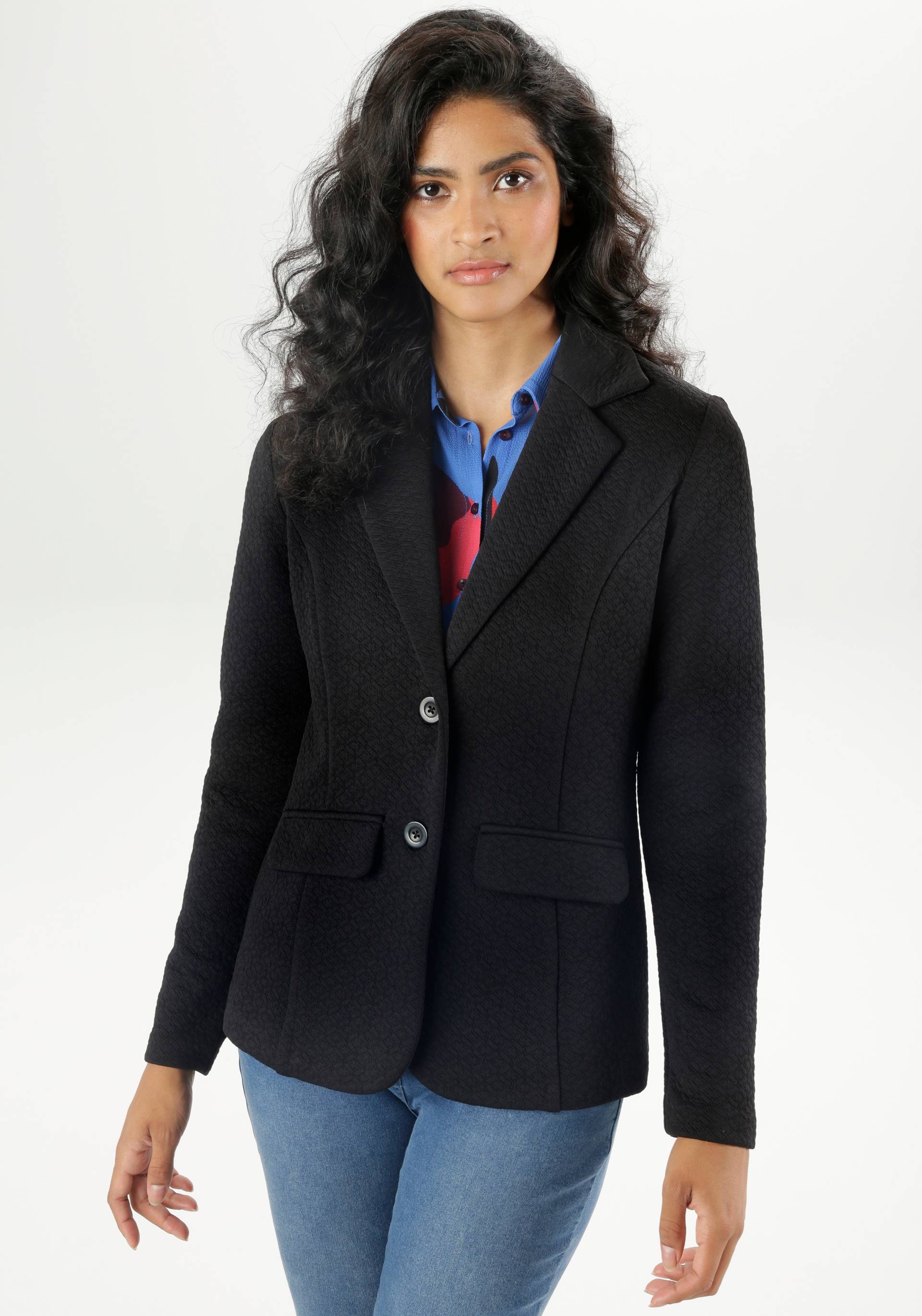 Aniston SELECTED Jerseyblazer, mit strukturiertem Muster - NEUE KOLLEKTION von Aniston SELECTED