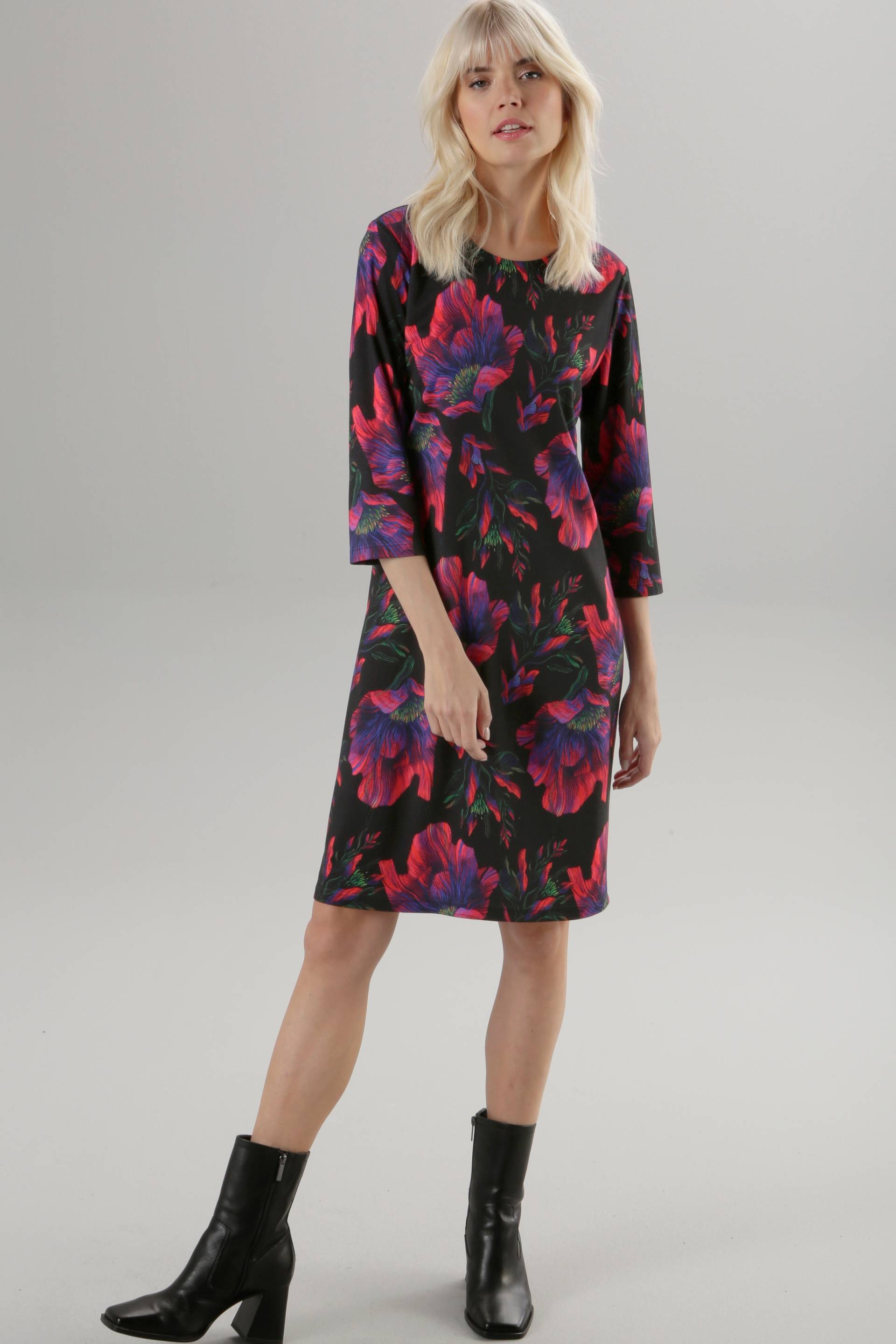 Aniston SELECTED Jerseykleid, mit Blumendruck in Knallfarben von Aniston SELECTED