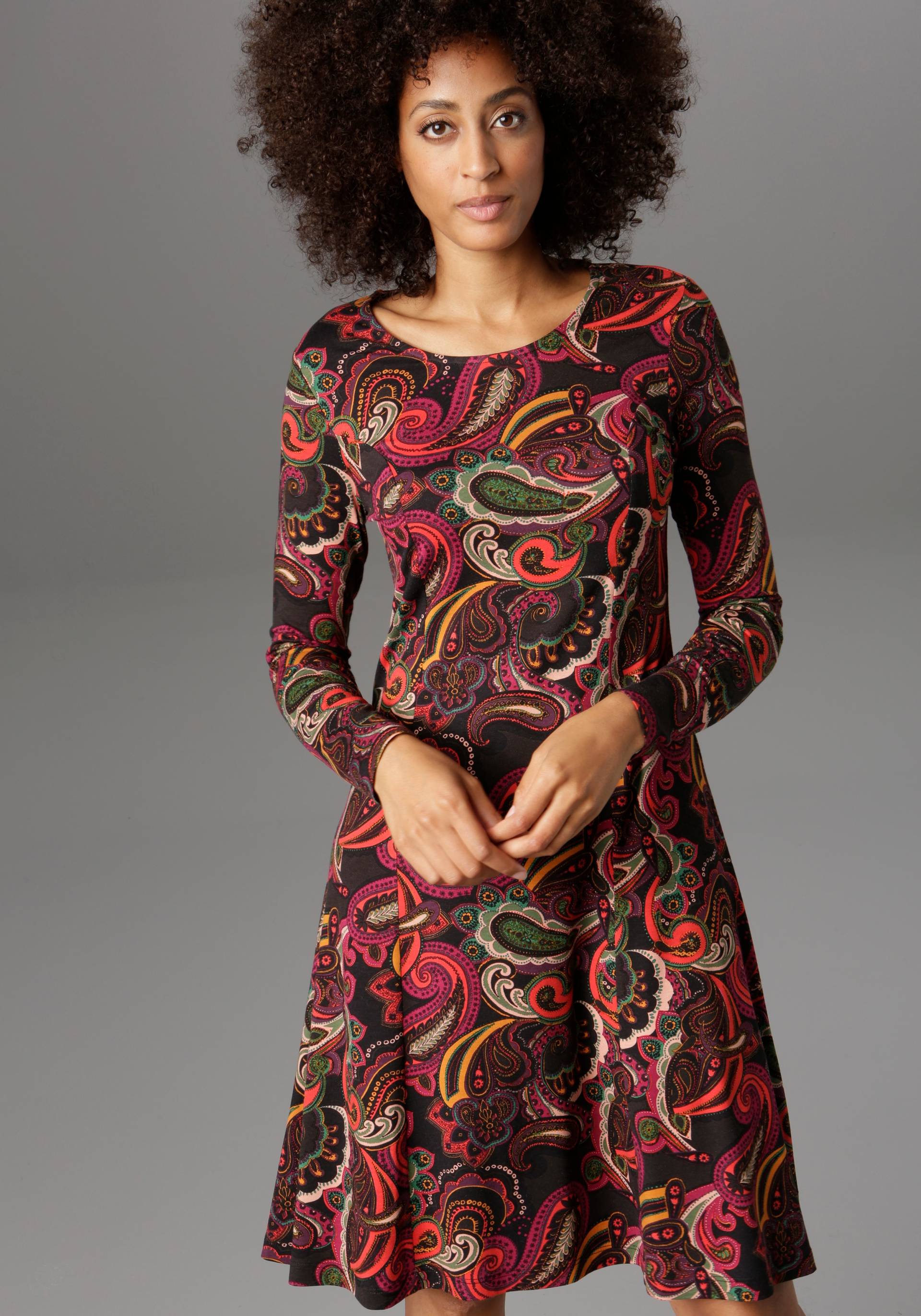 Aniston SELECTED Jerseykleid, Paisley-Druck in satten Farben Aniston SELECTED Jerseykleid, Paisley-Druck in satten Farben von Aniston SELECTED