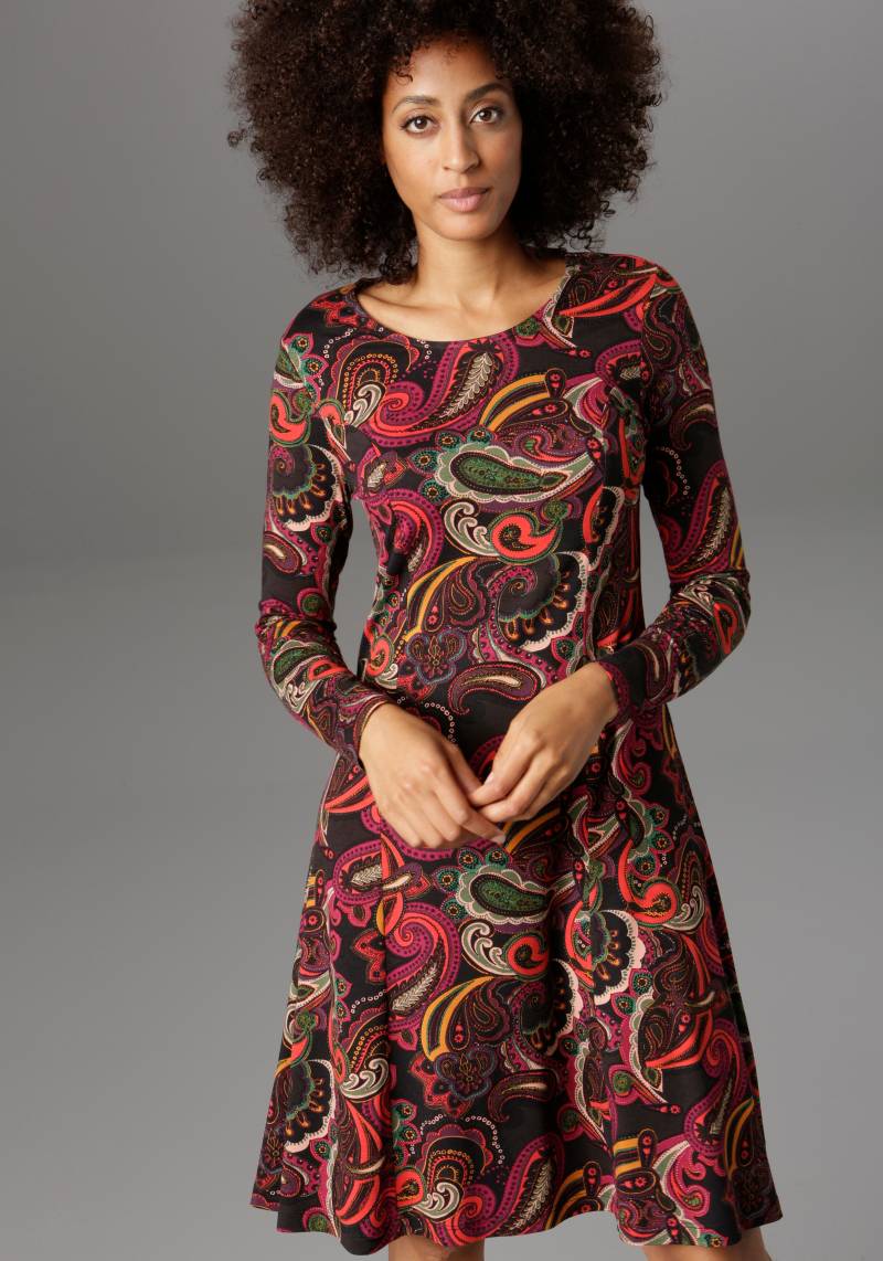 Aniston SELECTED Jerseykleid, Paisley-Druck in satten Farben von Aniston SELECTED