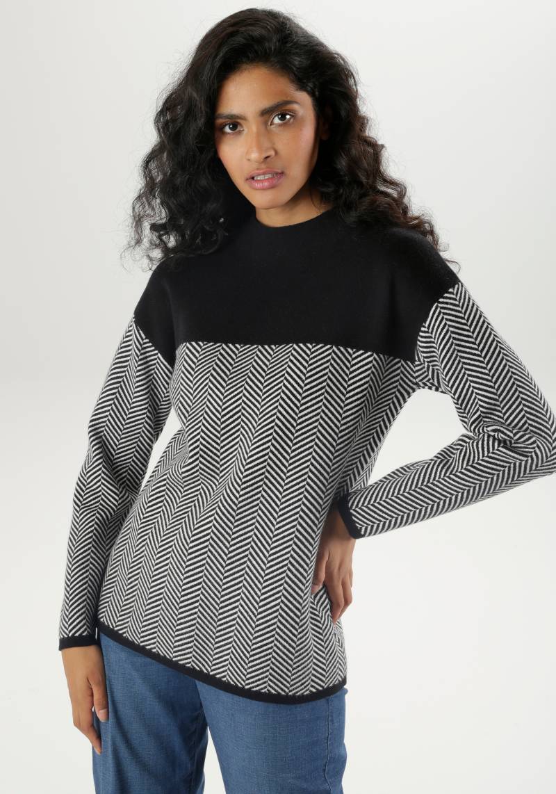 Aniston SELECTED Strickpullover, mit weiterem Stehkragen - NEUE KOLLEKTION von Aniston SELECTED