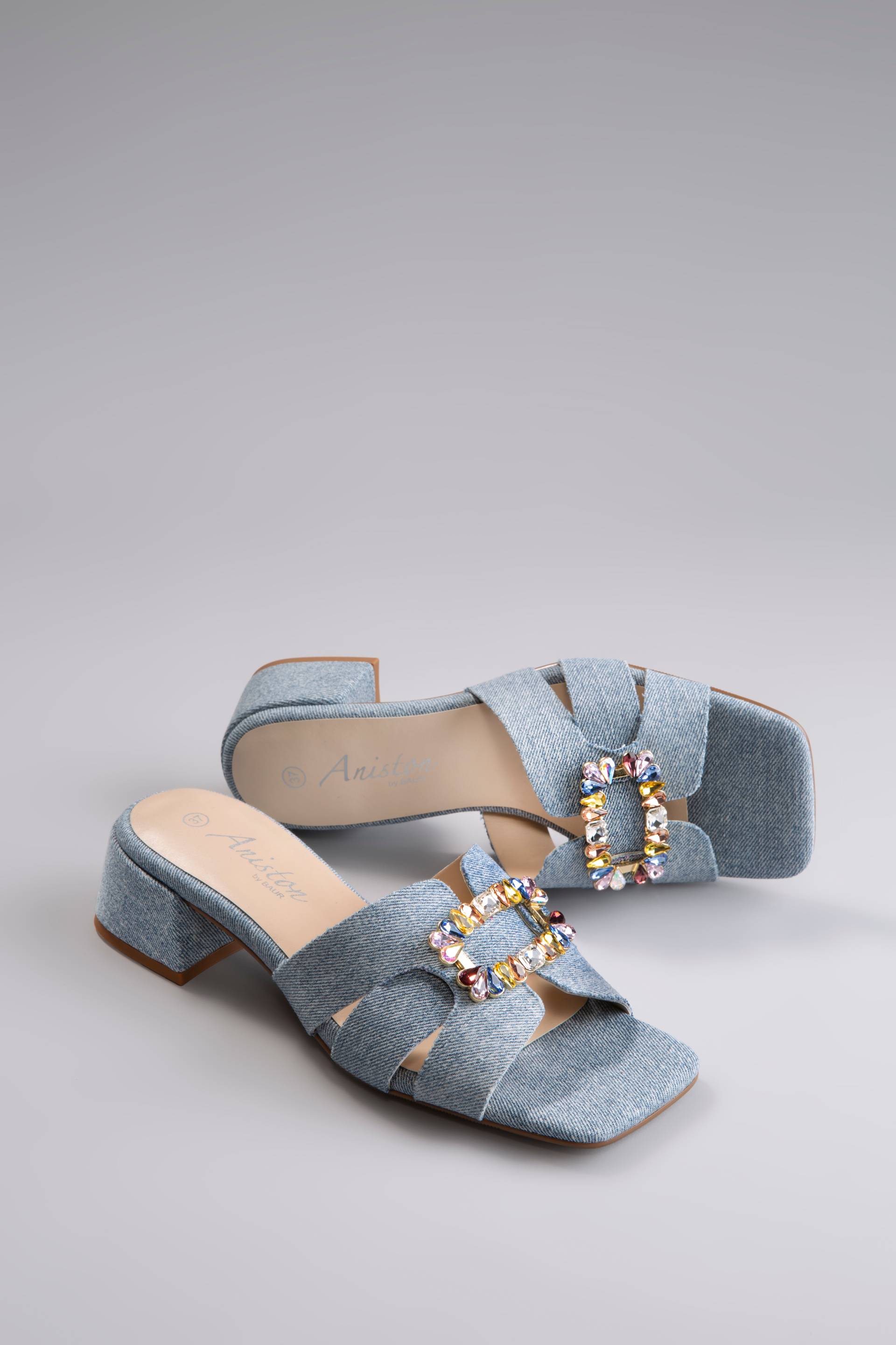Aniston SHOES Pantolette, Sommerschuh, Festtagsschuh, Blockabsatz - NEUE KOLLEKTION von Aniston SHOES