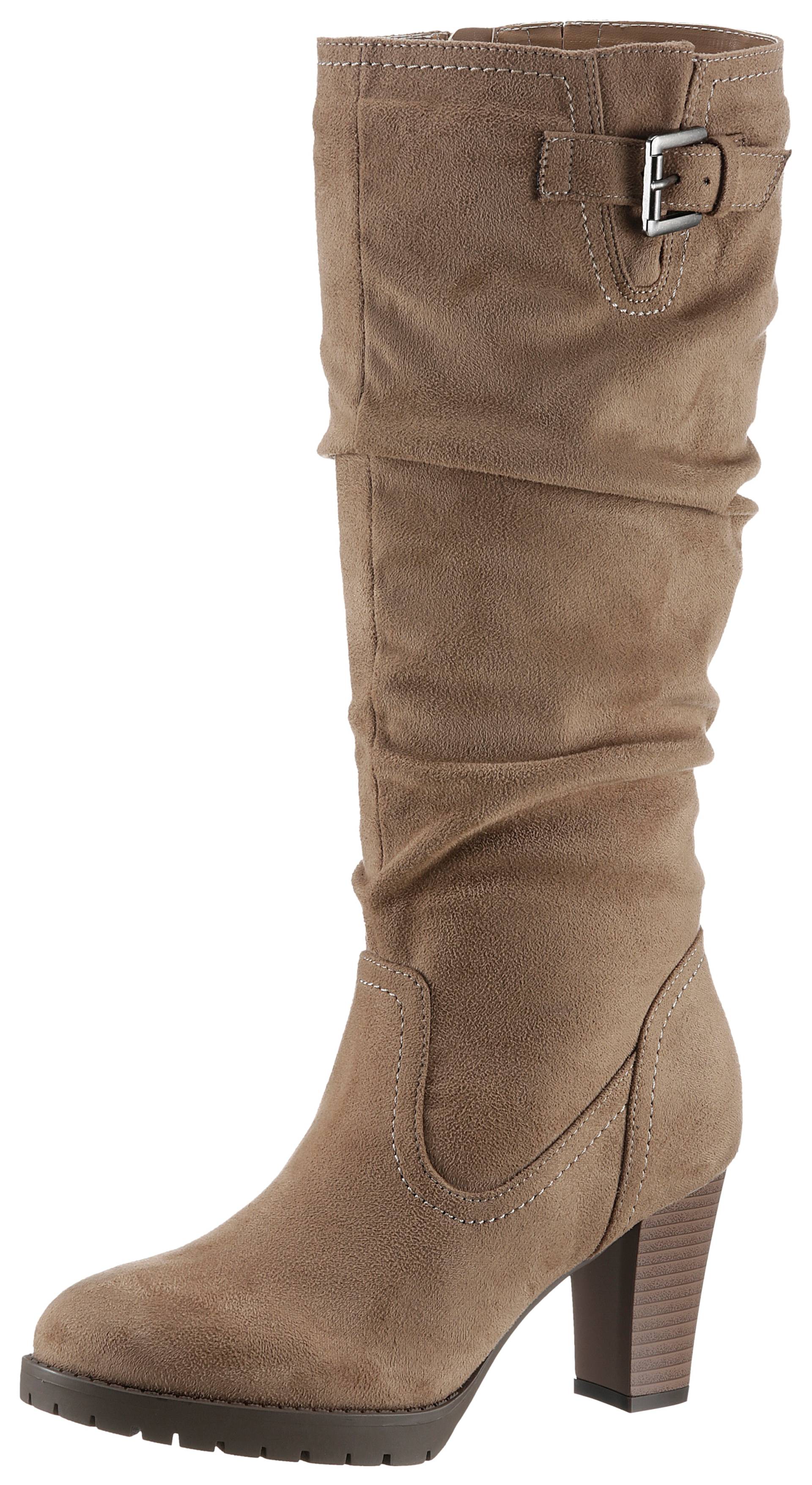 Aniston SHOES Stiefel, mit Raffungen am slouchy Schaft - NEUE KOLLEKTION von Aniston SHOES