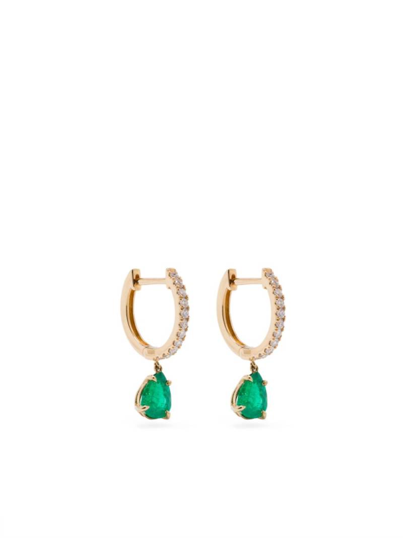 Anita Ko 18KT yellow gold emerald and diamond earrings von Anita Ko