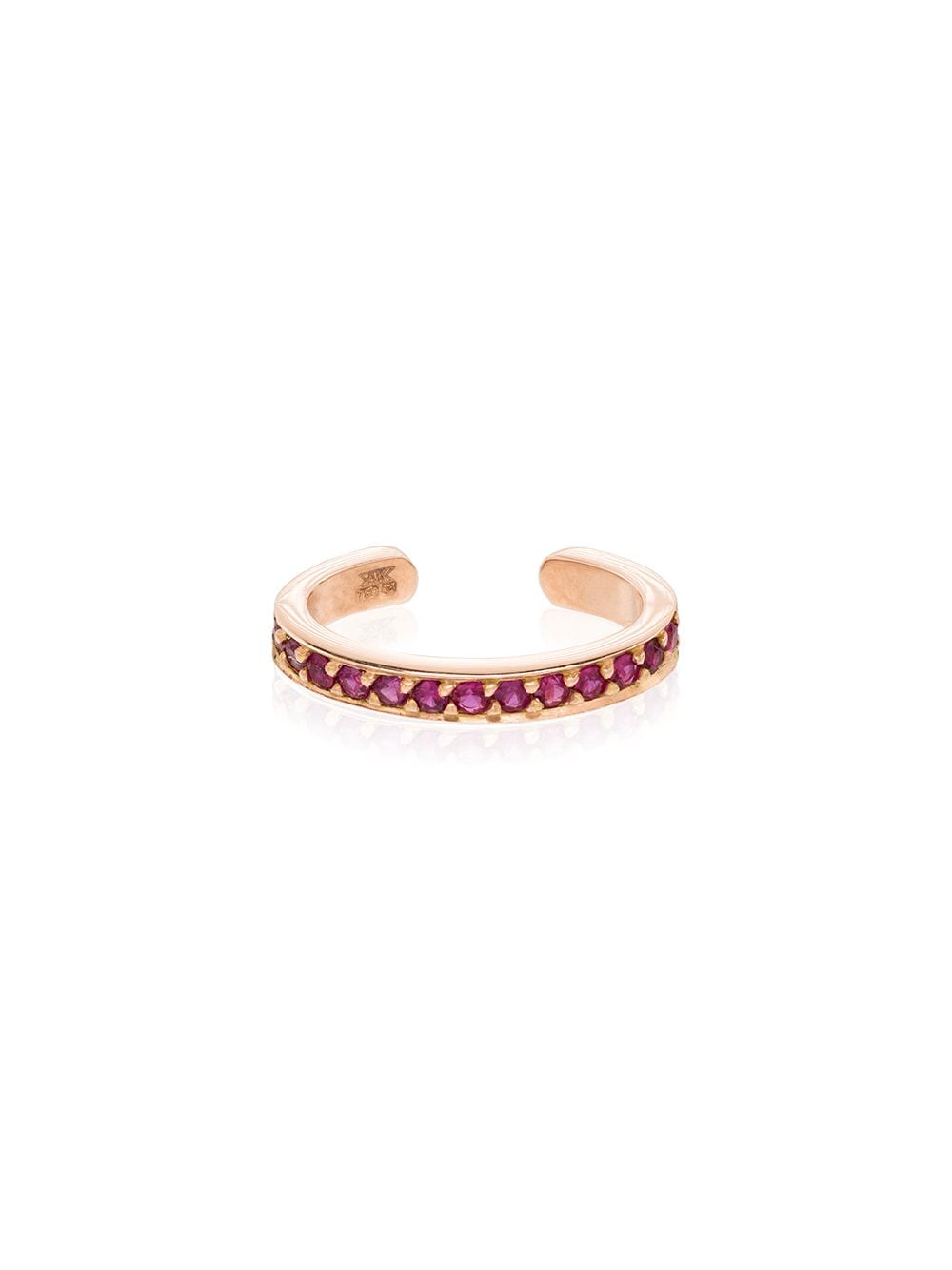 Anita Ko 18kt rose gold ruby ear cuff - Pink von Anita Ko