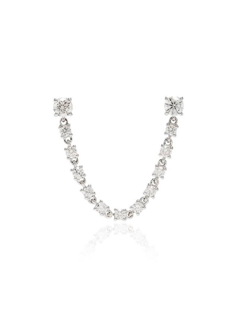 Anita Ko 18kt white gold diamond earring - Silver von Anita Ko