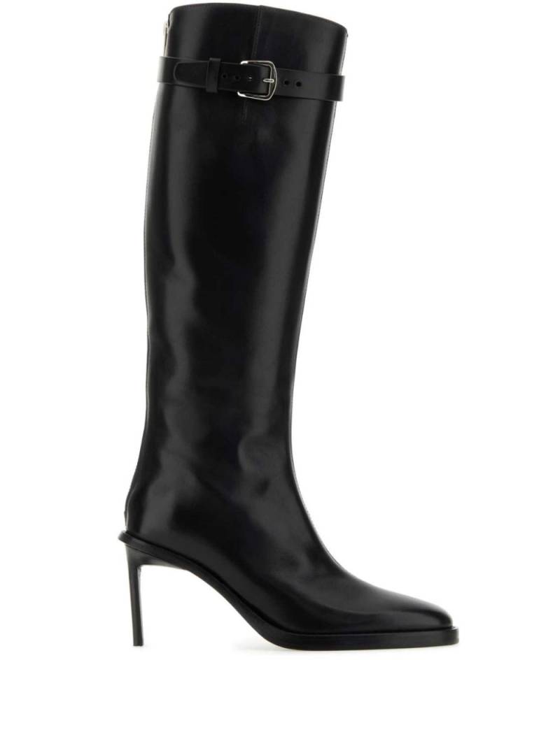 Ann Demeulemeester 90mm leather boots - Black von Ann Demeulemeester