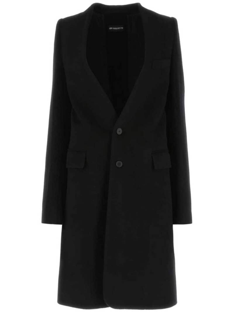 Ann Demeulemeester Celine single-breasted coat - Black von Ann Demeulemeester