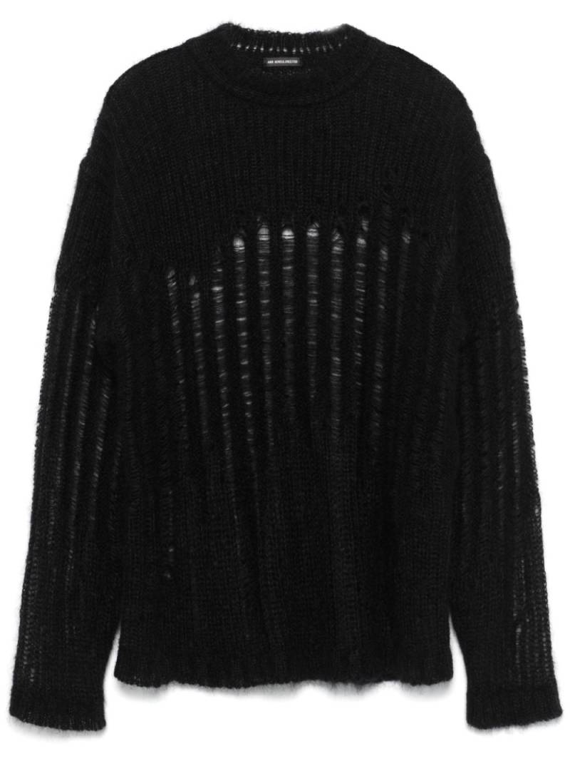 Ann Demeulemeester Ingvar sweater - Black von Ann Demeulemeester