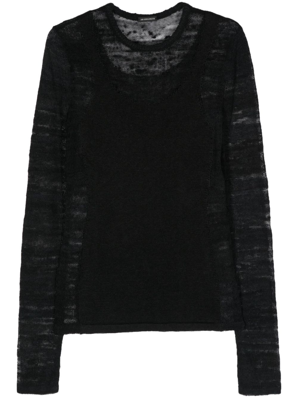 Ann Demeulemeester MARTEN GHOST LONG SLEEVE TOP Sweaters Black "Black" von Ann Demeulemeester