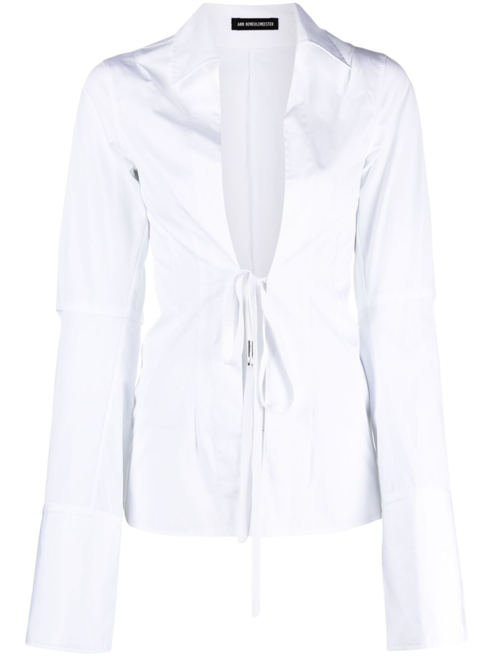 Ann Demeulemeester White cotton Linsey blouse von Ann Demeulemeester