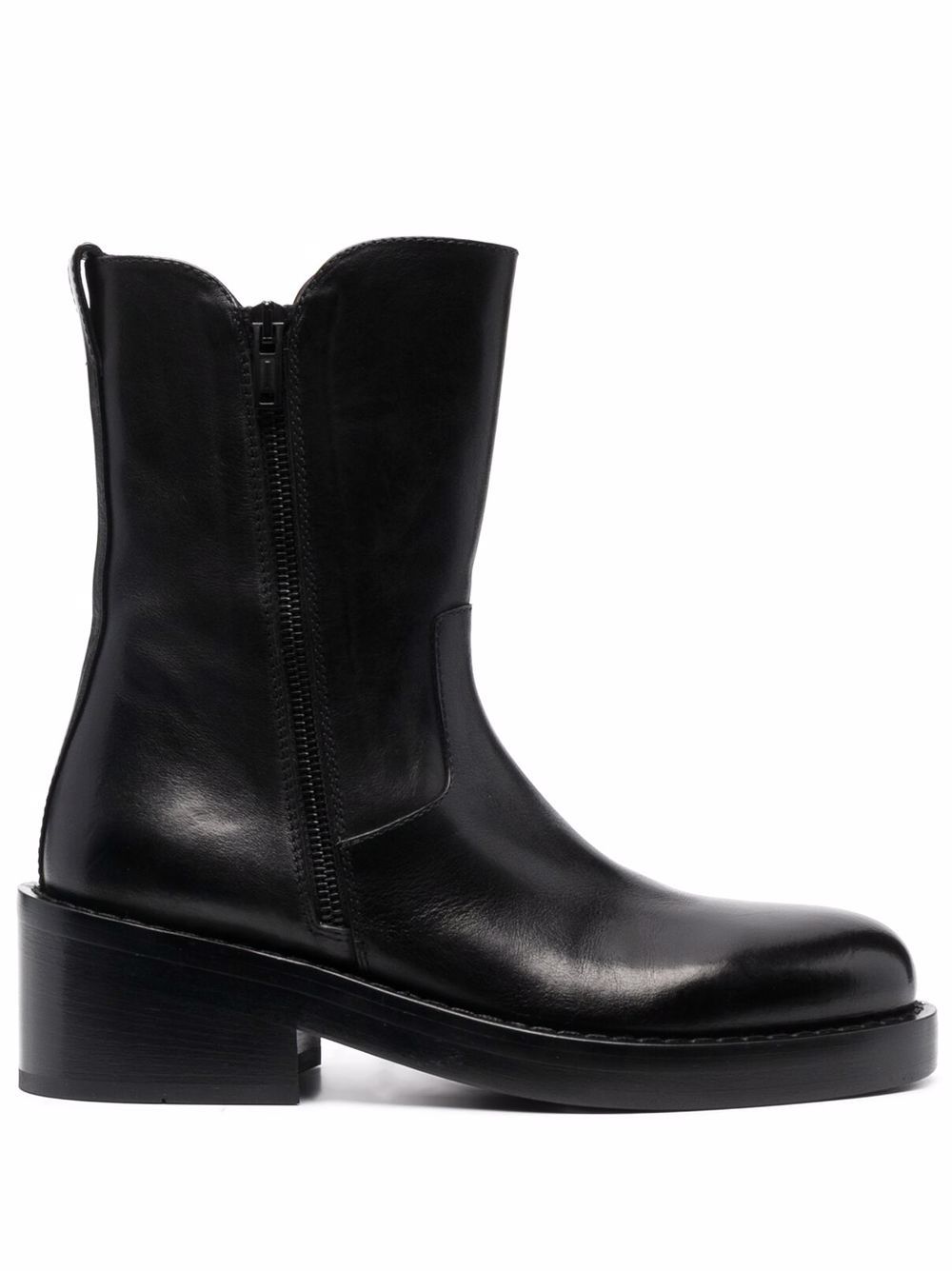 Ann Demeulemeester almond-toe mid-calf boots - Black von Ann Demeulemeester