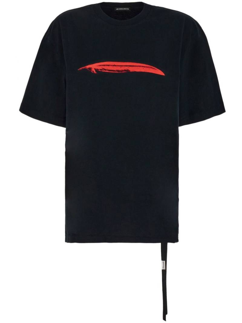 Ann Demeulemeester cotton oversize t-shirt - Black von Ann Demeulemeester