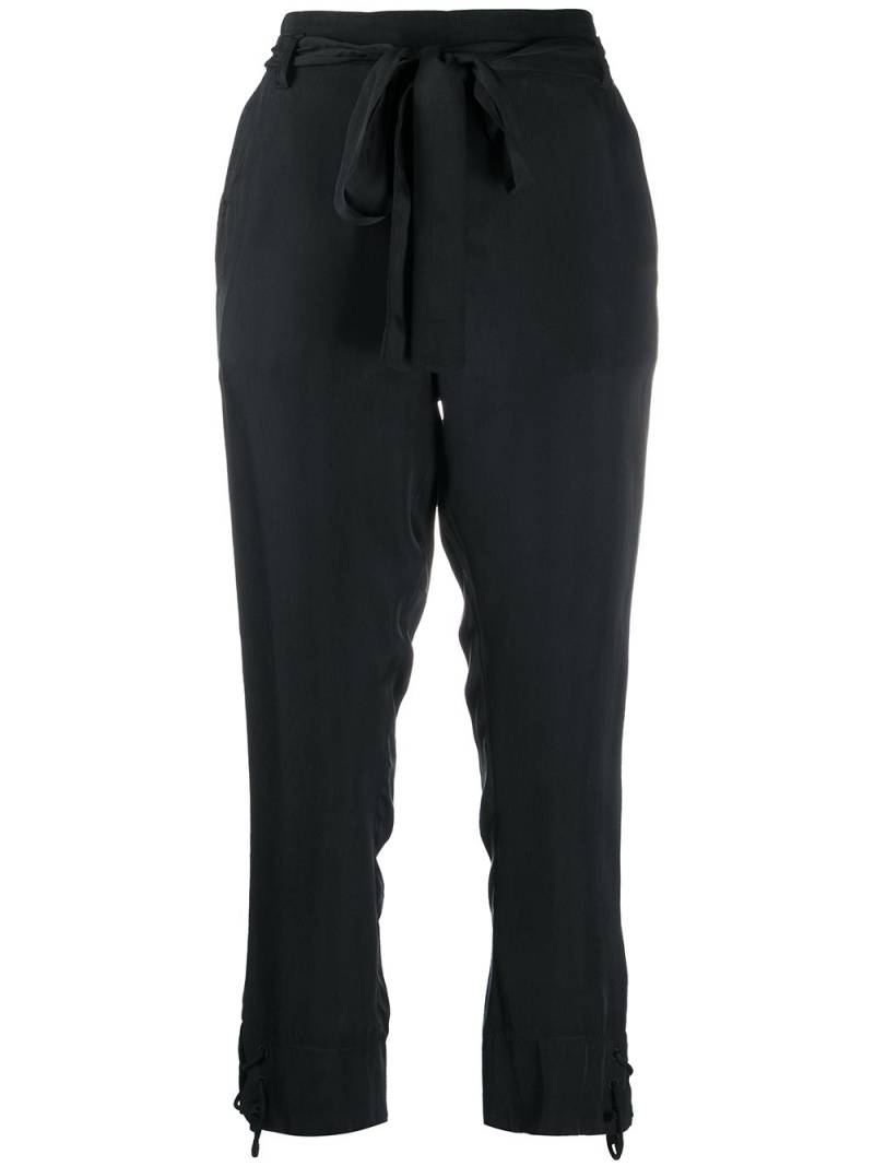 Ann Demeulemeester cropped straight-leg trousers - Black von Ann Demeulemeester