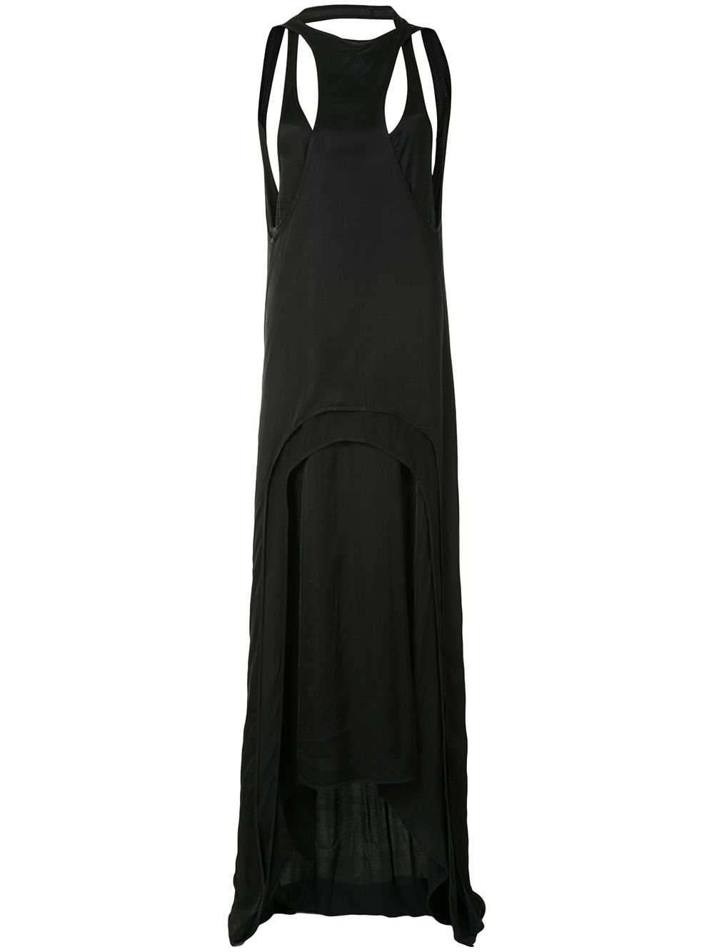 Ann Demeulemeester draped layered dress - Black von Ann Demeulemeester