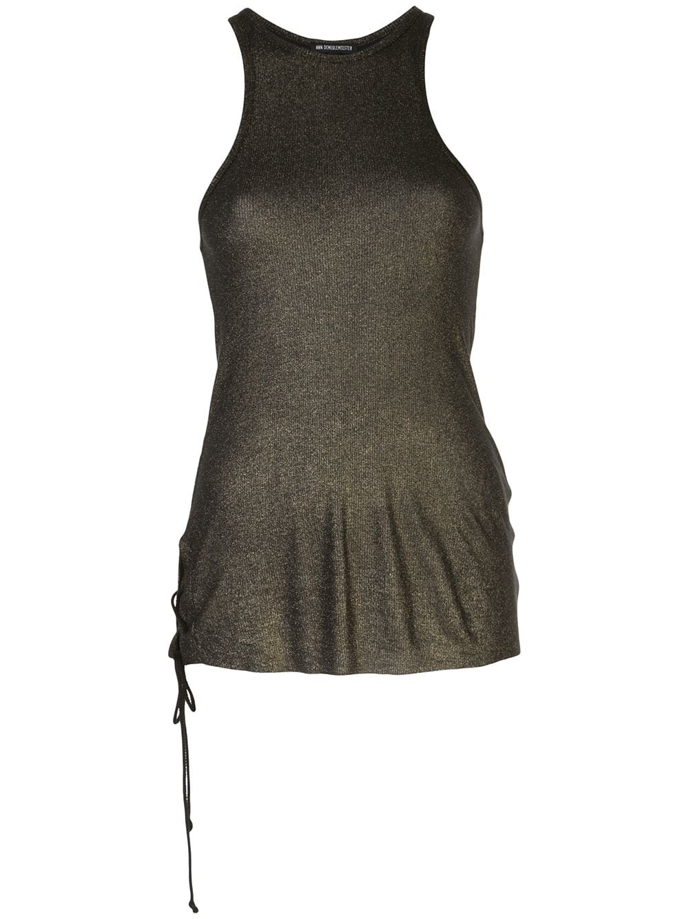 Ann Demeulemeester knitted racerback vest - Gold von Ann Demeulemeester