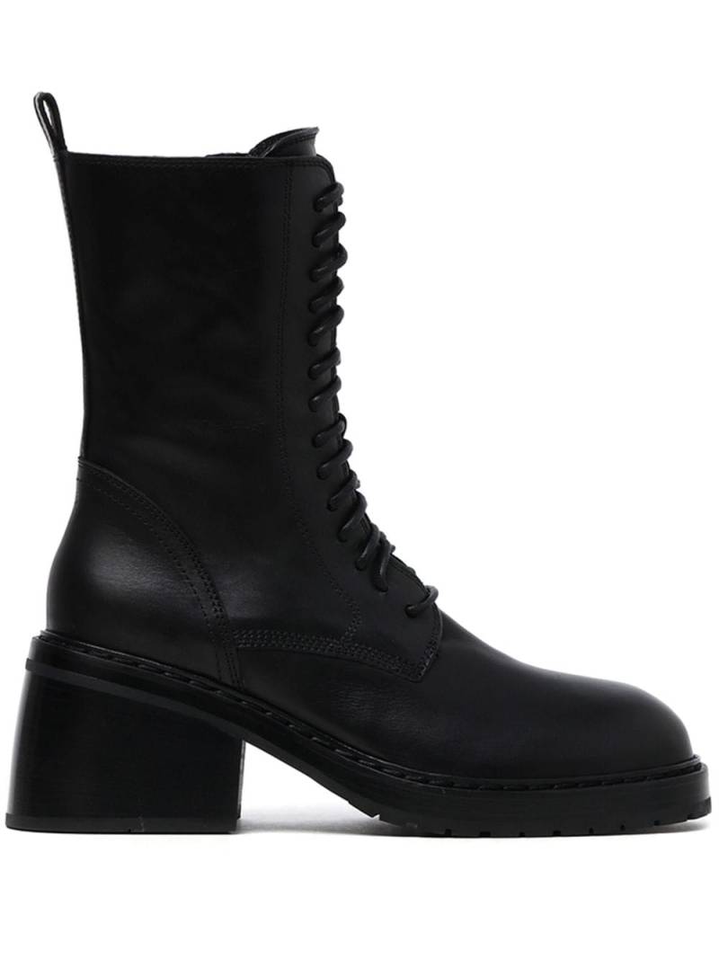 Ann Demeulemeester lace-up leather boots - Black von Ann Demeulemeester