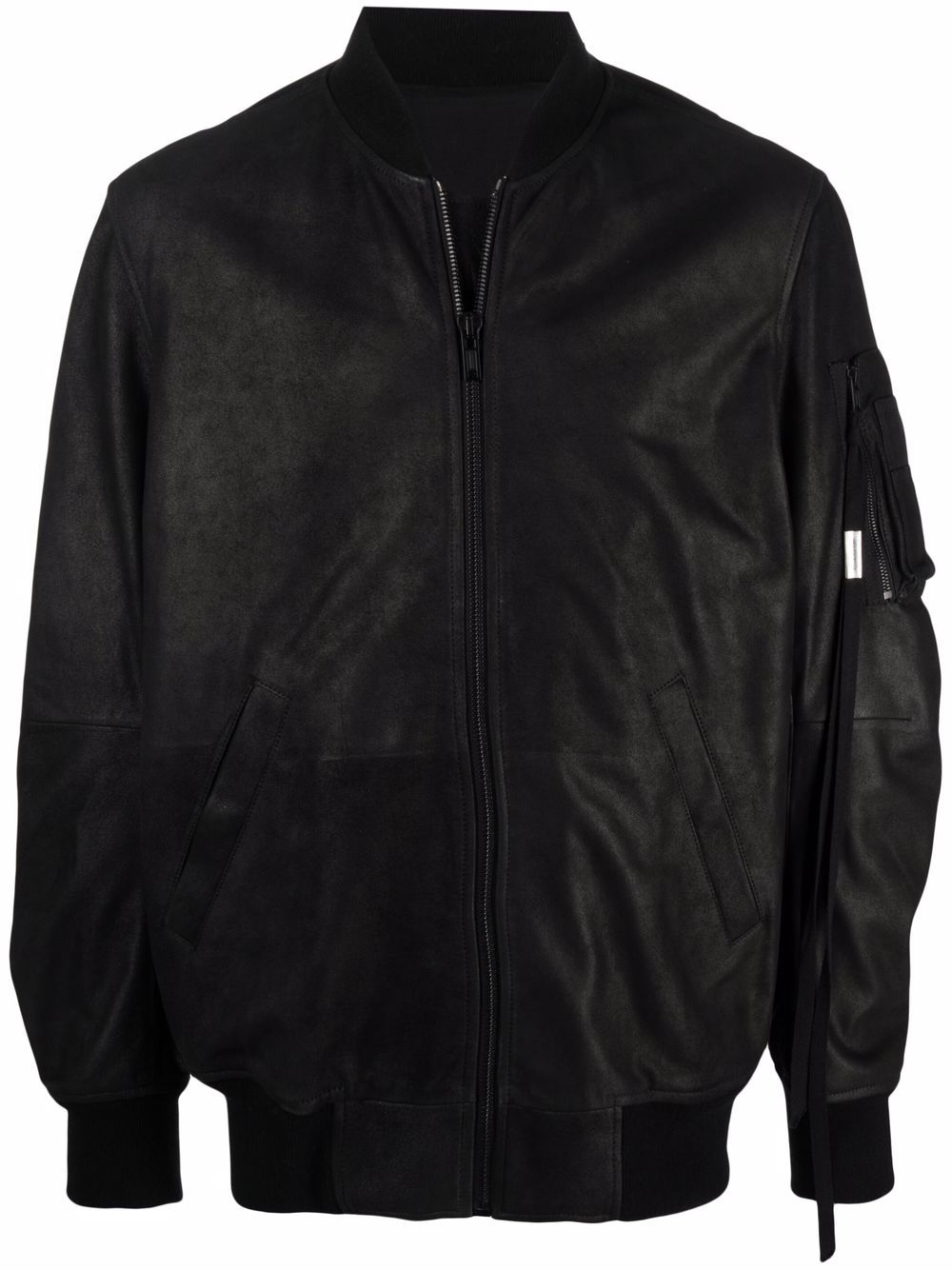 Ann Demeulemeester leather bomber jacket - Black von Ann Demeulemeester