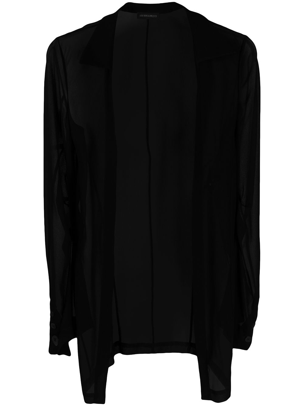 Ann Demeulemeester lightweight open-front overshirt - Black von Ann Demeulemeester