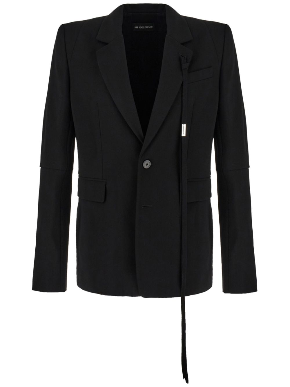 Ann Demeulemeester single-breasted blazer - Black von Ann Demeulemeester