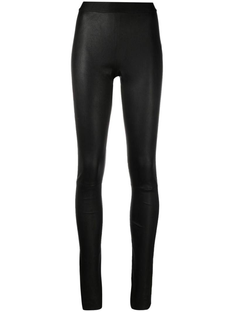 Ann Demeulemeester skinny leather trousers - Black von Ann Demeulemeester