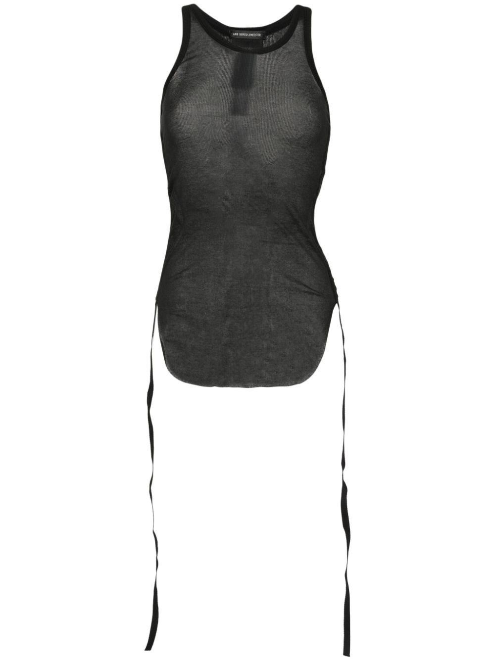 Ann Demeulemeester sleeveless cotton top - Black von Ann Demeulemeester