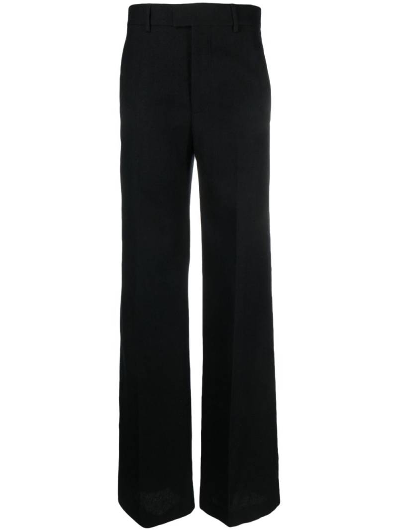 Ann Demeulemeester straight-leg pressed trousers - Black von Ann Demeulemeester