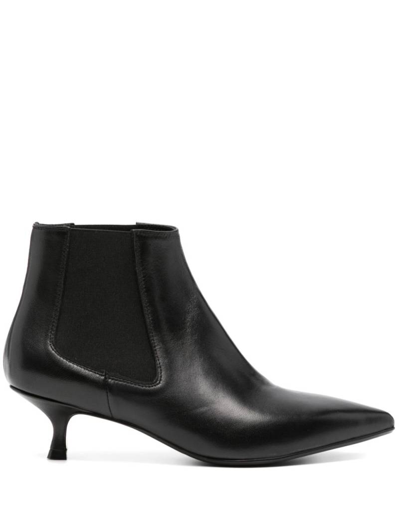 Anna F. 45mm leather ankle boots - Black von Anna F.