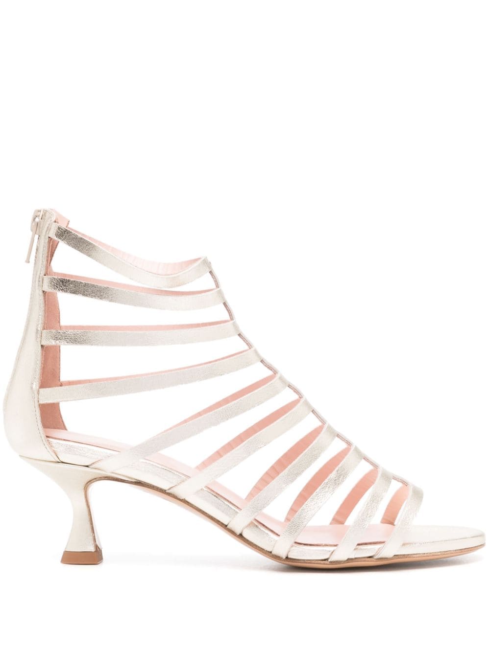 Anna F. 55mm leather sandals - Gold von Anna F.