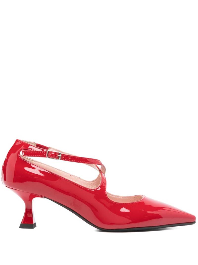 Anna F. 55mm patent pumps - Red von Anna F.