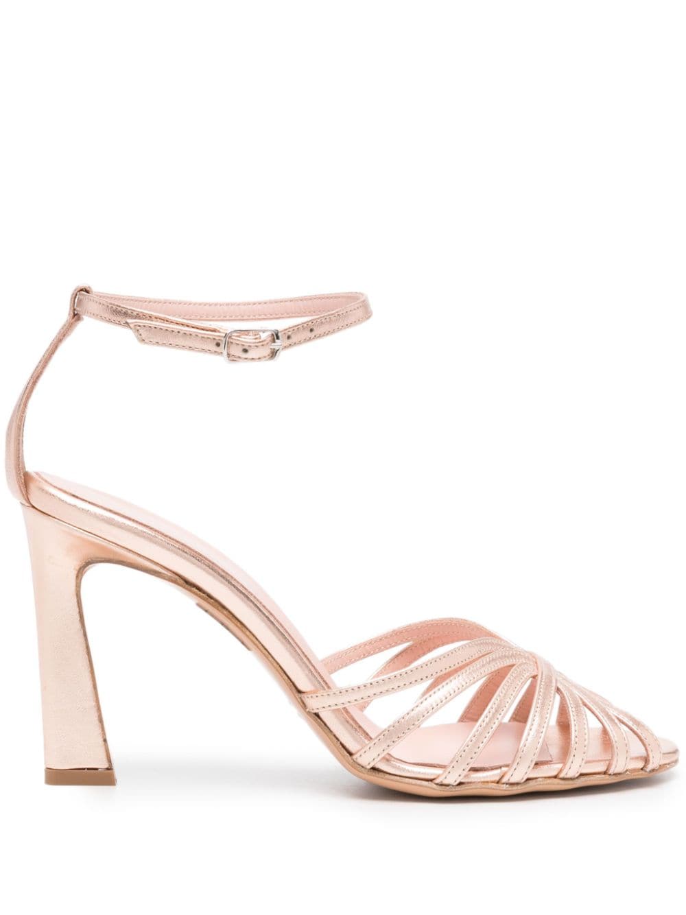 Anna F. 95mm strappy leather sandals - Pink von Anna F.