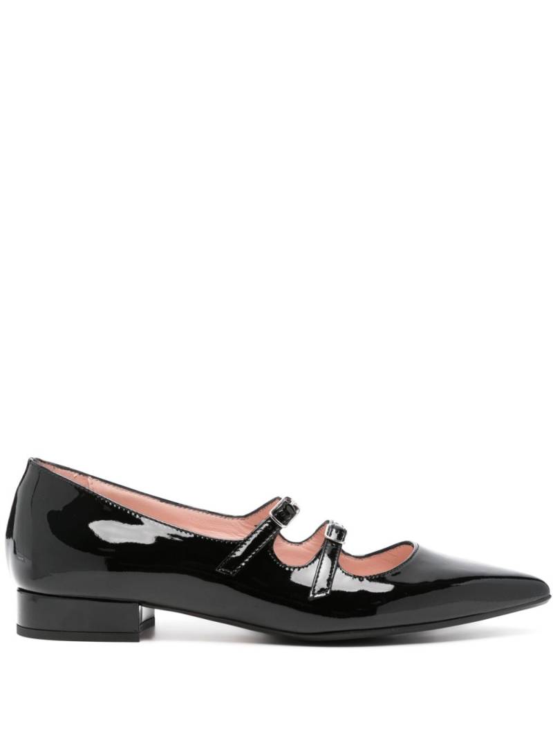 Anna F. patent Mary Jane ballet flats - Black von Anna F.