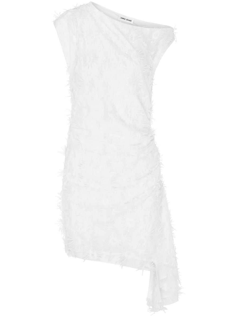 Anna Quan Flora one-shoulder mini dress - White von Anna Quan