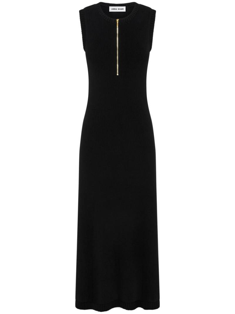 Anna Quan Jennie ribbed-knit midi dress - Black von Anna Quan