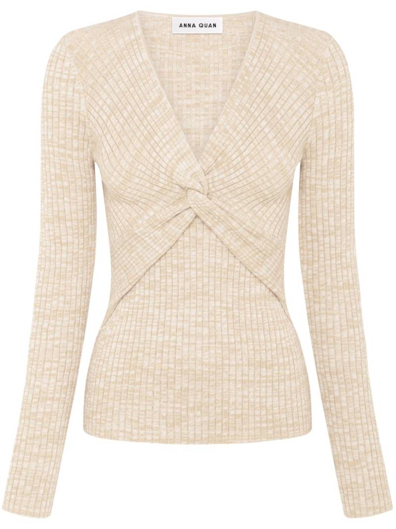 Anna Quan Luna twisted jumper - Neutrals von Anna Quan