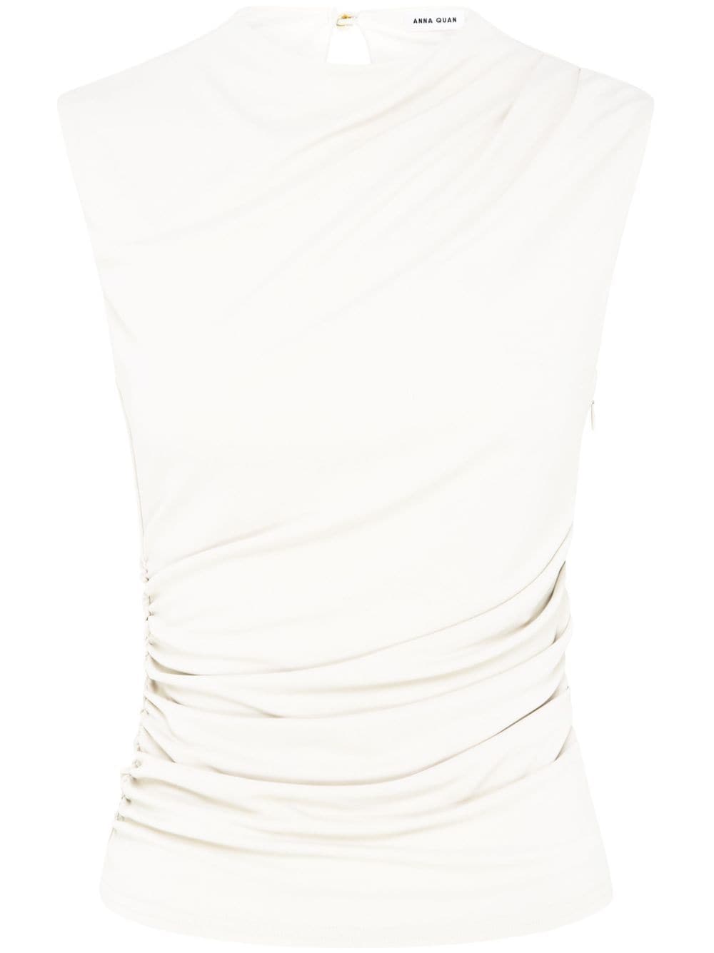 Anna Quan draped tank top - White von Anna Quan