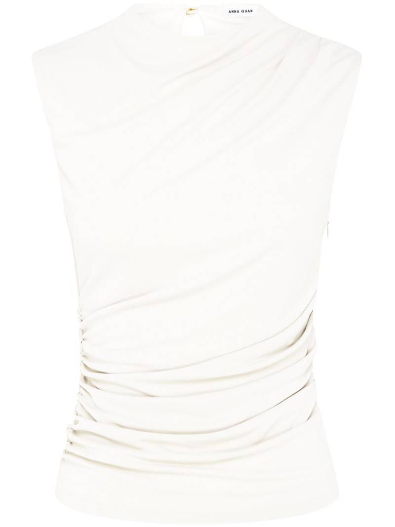 Anna Quan draped tank top - White von Anna Quan