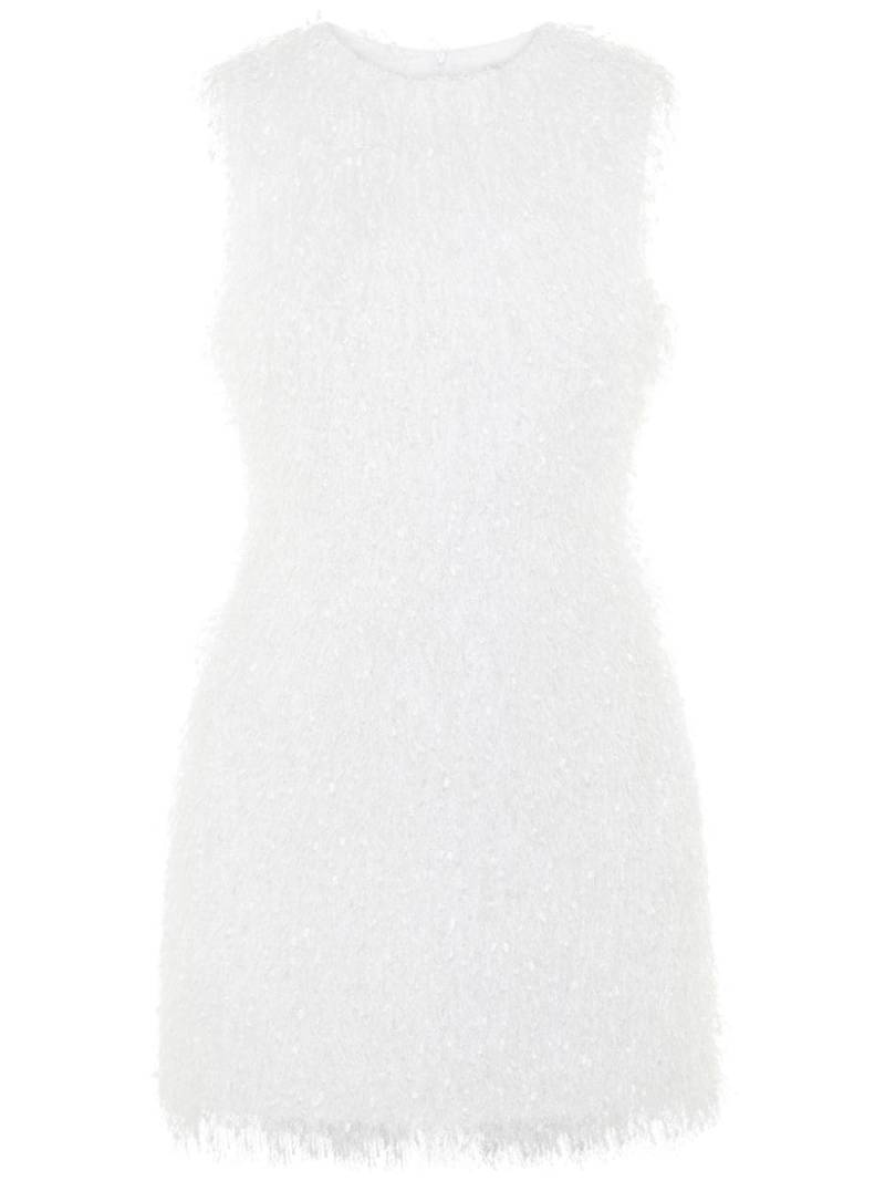 Anna Quan feather-detailing mini dress - White von Anna Quan