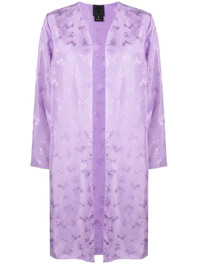 Anna Sui jacquard floral-print jacket - Purple von Anna Sui