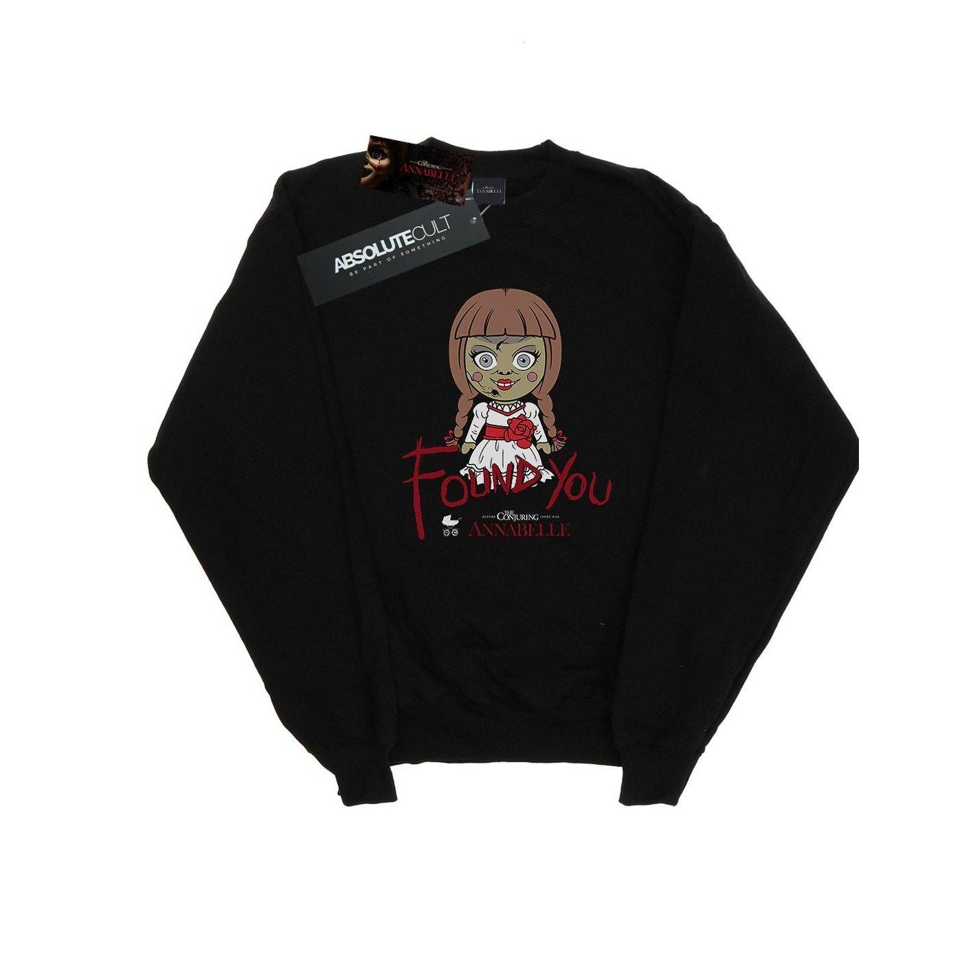 Chibi Found You Sweatshirt Damen Schwarz L von Annabelle