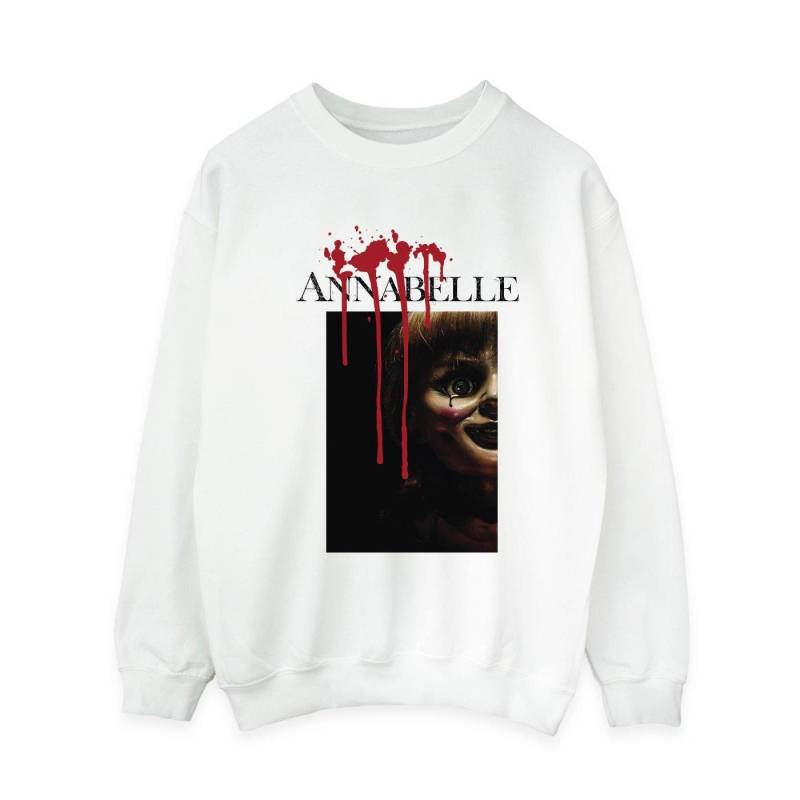 Peep Poster Sweatshirt Damen Weiss L von Annabelle