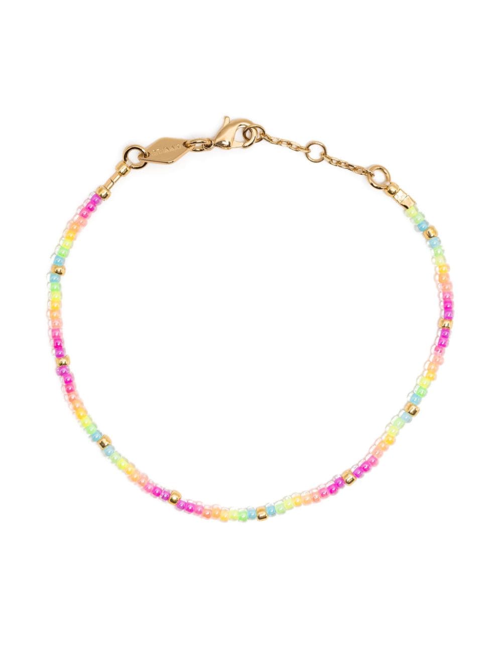 Anni Lu Neon Rainbow bead bracelet - Red von Anni Lu