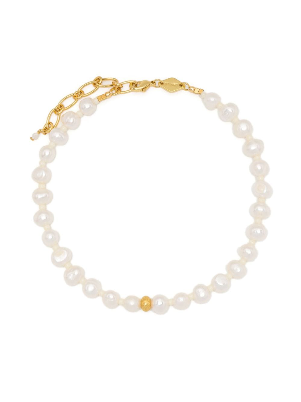 Anni Lu Stellar pearl-embellishment anklet - White von Anni Lu