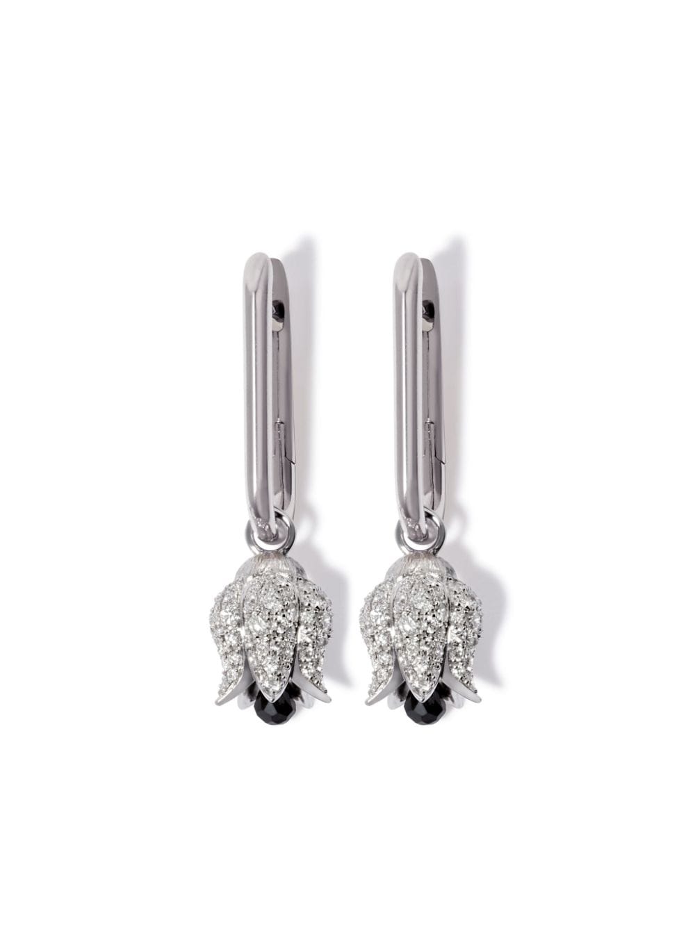 Annoushka 14kt white gold Tulips diamond drop earrings - Silver von Annoushka