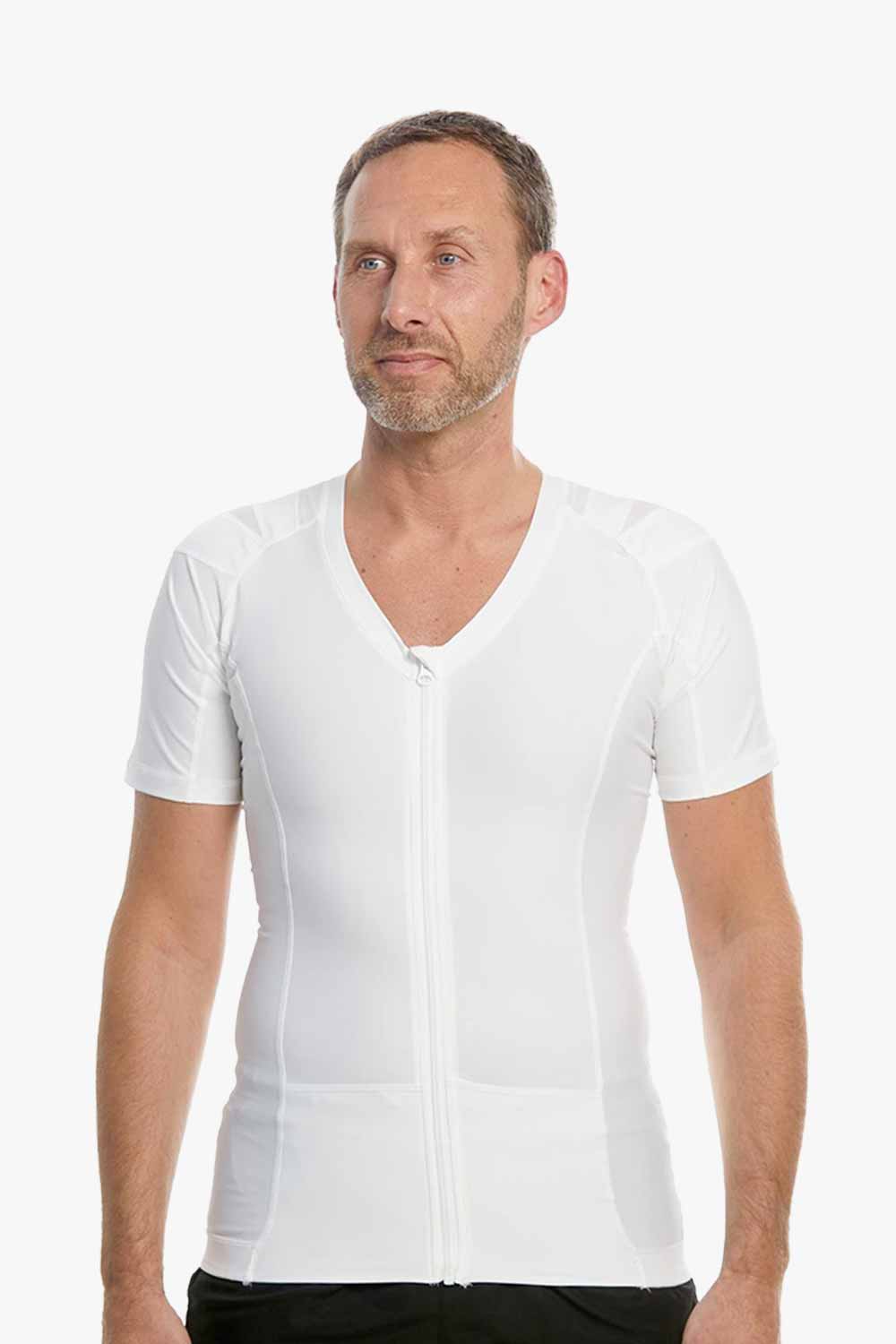 Men's Posture Shirt™ Zipper - Weiß von Anodyne