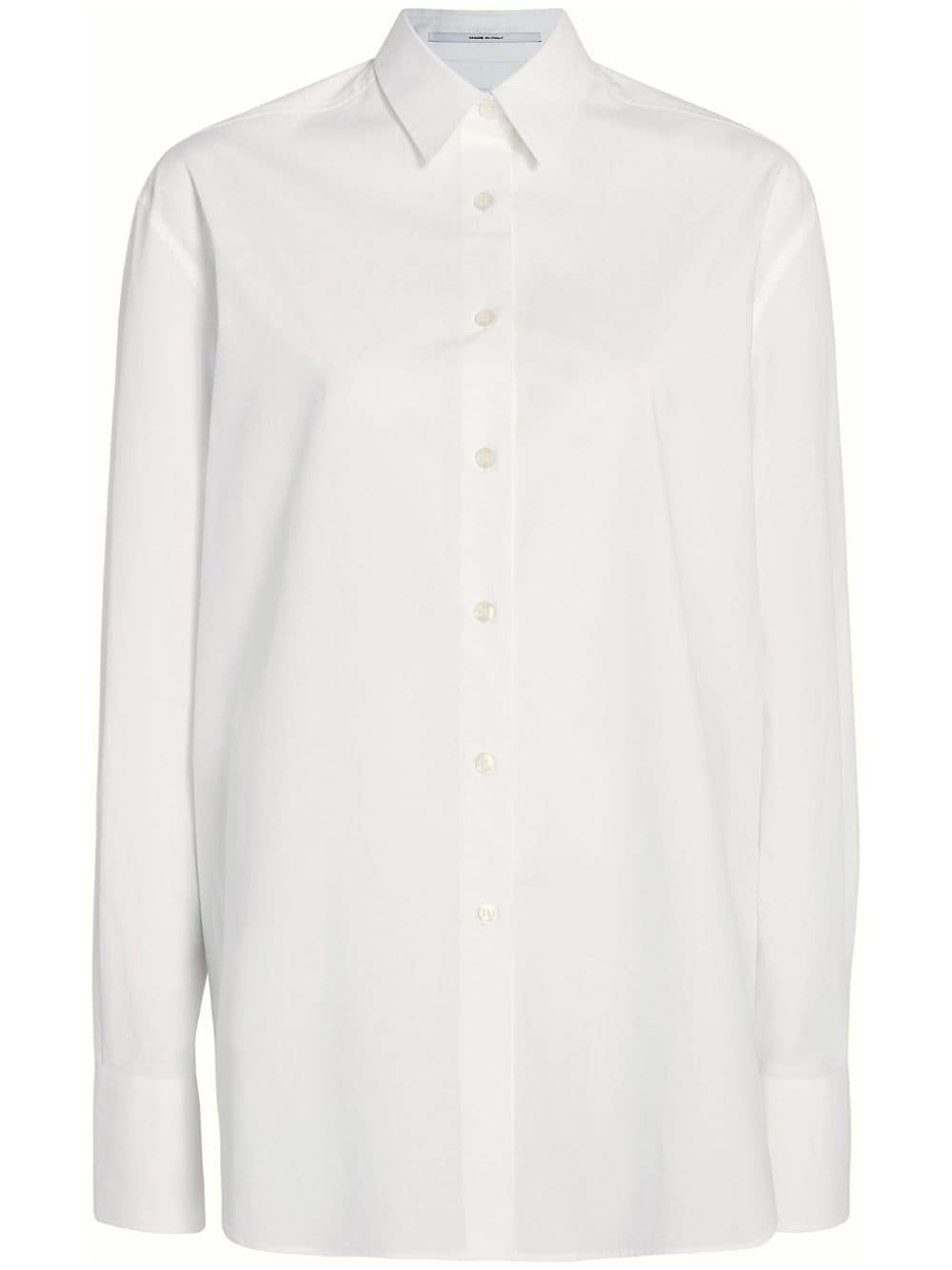 Another Tomorrow organic cotton shirt - White von Another Tomorrow