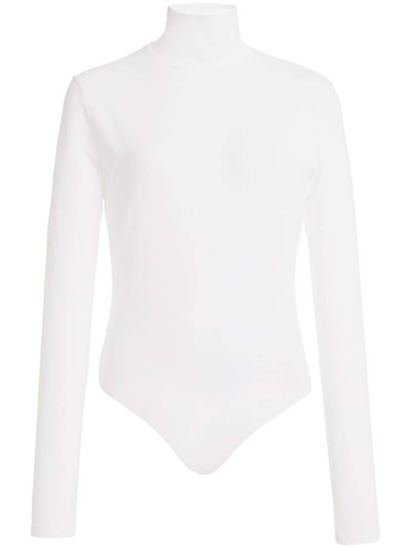 Another Tomorrow roll-neck long-sleeve bodysuit - White von Another Tomorrow